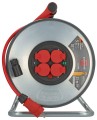 Przedłużacz bębnowy budowlany do pracy w trudnych warunkach Professional SteelCore SC 3214 IP44 33 m Brennenstuhl