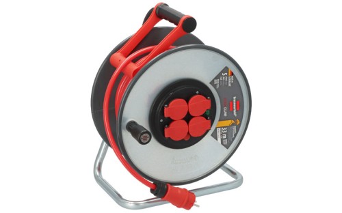 Przedłużacz bębnowy budowlany do pracy w trudnych warunkach Professional SteelCore SC 3214 IP44 33 m Brennenstuhl