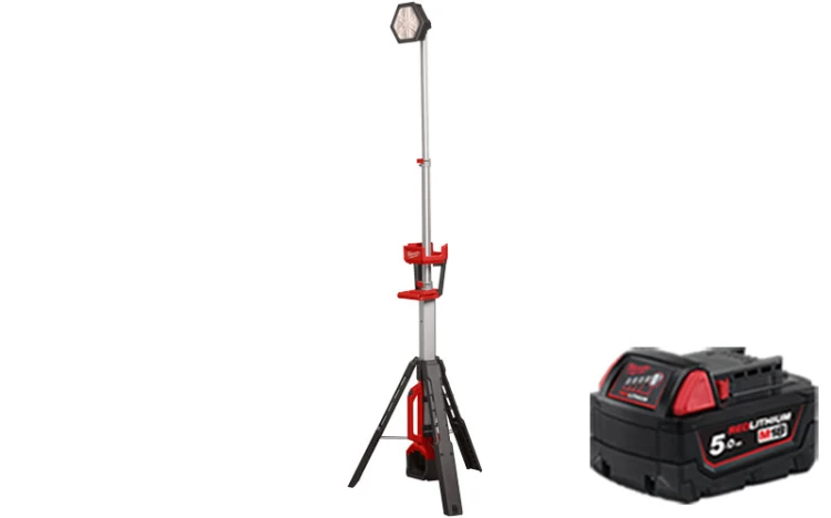 Lampa stojąca LED Milwaukee M18SAL2-0 2800 lm wysuwany maszt 2.2m