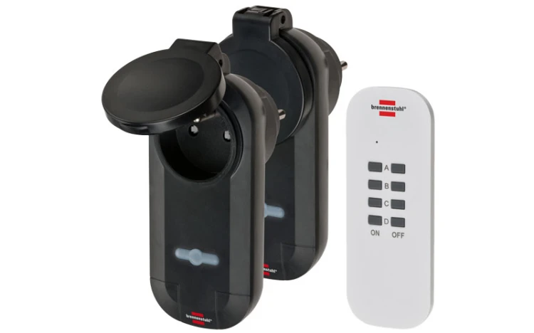 Przełączniki wyłączniki bezprzewodowe radiowe zewnętrzne zestaw 2 sztuk Comfort-Line Brennenstuhl RC CE1 0201