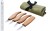 Podstawowy zestaw 4 noży do rzeźbienia, w etui z materiału Beaver Craft BCS07
