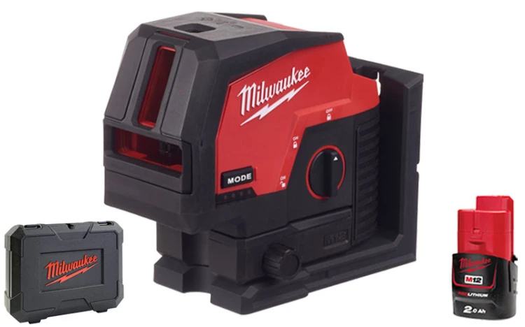 Laser krzyżowy Milwaukee zielony M12CLLP 38m