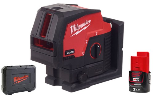 Laser krzyżowy Milwaukee zielony M12CLLP 38m