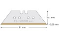 Ostrza trapezowe (TGL 65 PB) Lutz opk 10 szt 480570