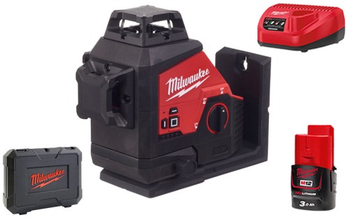 Laser krzyżowy Milwaukee M123PL 3-płaszczyznowy