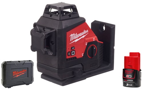 Laser krzyżowy Milwaukee M123PL 3-płaszczyznowy
