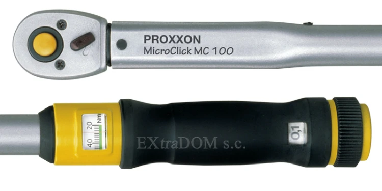 Klucz dynamometryczny Proxxon 3/8'' MC100 20-100Nm CrV MIcro-Click 23351 kalibracja