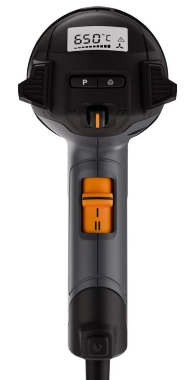 Opalarka Steinel HM2320 E ECO profesjonalna, 2300W płynna regulacja temperatury i wydatku powietrza, wyświetlacz LCD