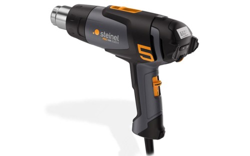 Opalarka Steinel HM2320 E ECO LCD profesjonalna, 2300W płynna regulacja temperatury i wydatku powietrza, wyświetlacz LCD +walizka z 3 dyszami