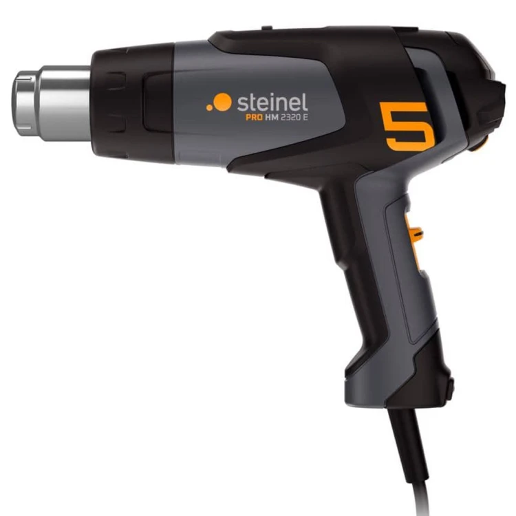 Opalarka Steinel HM2320 E ECO LCD profesjonalna, 2300W płynna regulacja temperatury i wydatku powietrza, wyświetlacz LCD +walizka z 3 dyszami