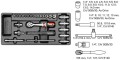 Zestaw narzędzi do szuflady 25 cz. - nasadki i akcesoria 1/4" Yato YT-5541