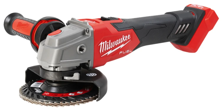 Szlifierka kątowa 125 mm Milwaukee M18FSAGV125XB-0X regulacja prędkości, hamulec, włącznik suwakowy