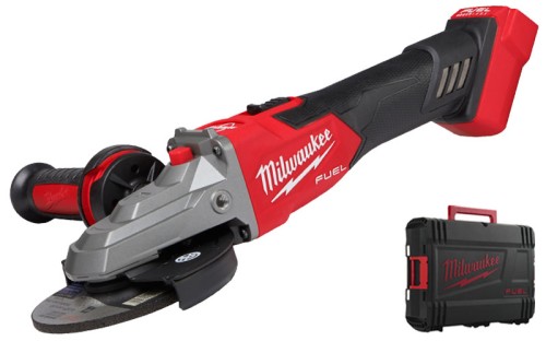 Szlifierka kątowa 125 mm z płaską głowicą Milwaukee M18FSAGF125XB z hamulcem i włącznikiem suwakowym