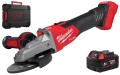 Szlifierka kątowa 125 mm z płaską głowicą Milwaukee M18FSAGF125XB z hamulcem i włącznikiem suwakowym