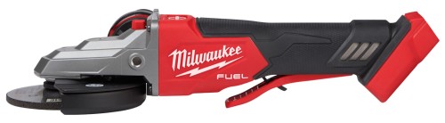 Szlifierka kątowa 125 mm z płaską głowicą Milwaukee M18FSAGF125XPDB-0X z hamulcem i włącznikiem łopatkowym w walizce,