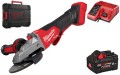 Szlifierka kątowa 125 mm z płaską głowicą Milwaukee M18FSAGF125XPDB z hamulcem i włącznikiem łopatkowym w walizce