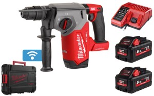 Młotowiertarka SDS+ Milwaukee M18ONEFHX-552X 2x aku. 5.5Ah HIGH OUTPUT™, ładowarka, walizka 4933478504