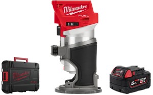 Frezarka górnowrzecionowa Milwaukee M18FTR8-0X M18 FUEL™ + 1x aku. 5.0Ah w walizce, bez ładowarki