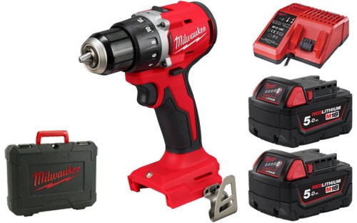Kompaktowa wiertarko - wkrętarka bezszczotkowa Milwaukee M18BLDDRC