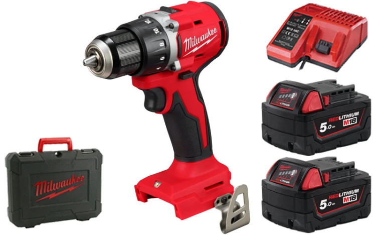 Kompaktowa wiertarko - wkrętarka bezszczotkowa Milwaukee M18BLDDRC