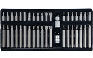 Klucze - bity YATO 40cz. typu: TORX, SPLINE, HEX YT-0400