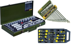 Proxxon + Stanley SUPER zestaw narzędzi 80 części 23040 + 23821 + 65-005