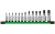 Klucze trzpieniowe TORX Milawukee kpl. 13 cz. T8 - T60 na szynie 4932480565