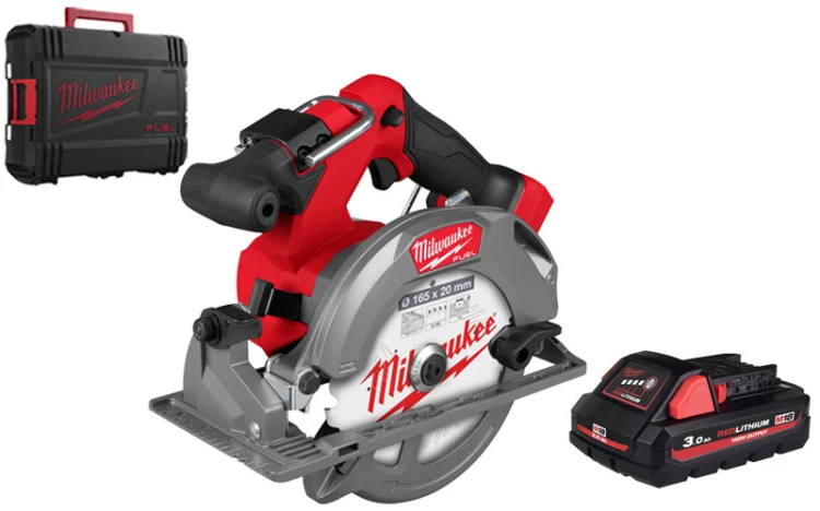 Pilarka tarczowa 165mm Milwaukee M18FCS552 głębokość cięcia 57 mm