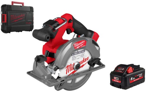 Pilarka tarczowa 165mm Milwaukee M18FCS552 głębokość cięcia 57 mm