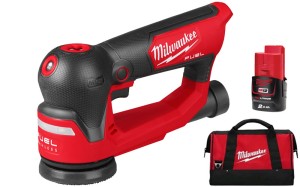 Szlifierka orbitalna Milwaukee M12FSDR75-0B + 1x aku. 2.0Ah w torbie, bez ładowarki