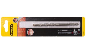 Wiertło do muru, cegły, pustaka 8mm Stanley z uchwytem sześciokątnym 1/4" STA53023