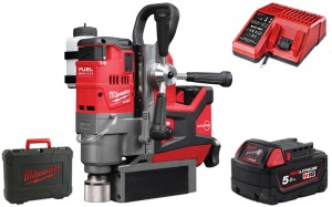 Wiertnica magnetyczna Milwaukee M18FMDP-501C 1x aku. 5.0Ah, ładowarka, walizka