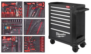 Wózek narzędziowy Milwaukee z wyposażeniem 337 narzędzi 4932500745