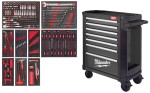 Wózek narzędziowy Milwaukee z wyposażeniem 206 narzędzi 4932500744