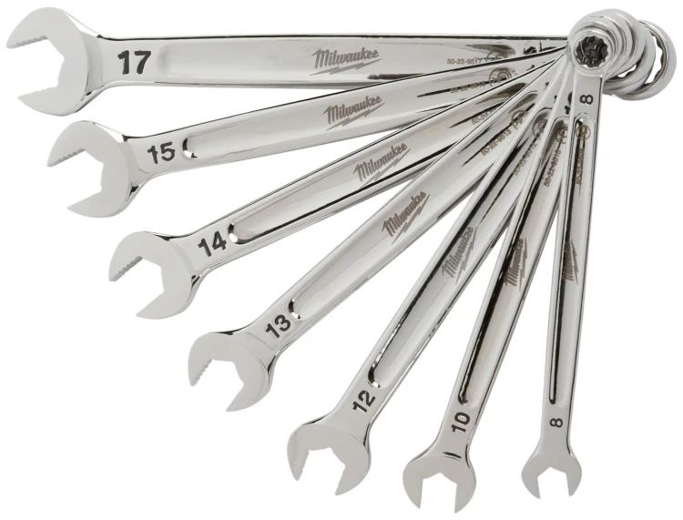 Klucze płasko – oczkowe Milwaukee MAXBITE kpl. 7 szt. - metryczny 4932464257