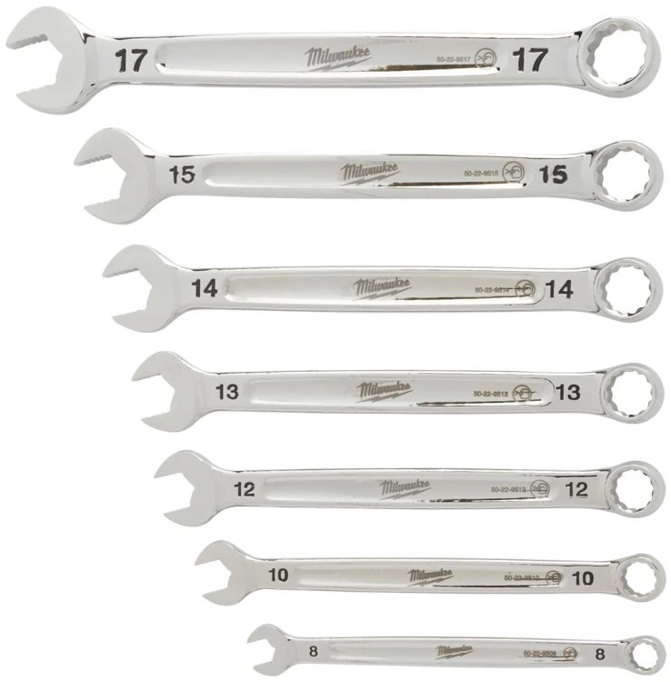 Klucze płasko – oczkowe Milwaukee MAXBITE kpl. 7 szt. - metryczny 4932464257