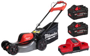 Kosiarka akumulatorowa Milwaukee M18F2LM46-802 M18 FUEL™ 2x aku. 8.0Ah FORGE, super ładowarka M18 DBSC, z napędem 46 cm na dwa akumulatory 4933499215