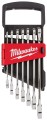 Klucze płasko – oczkowe Milwaukee MAXBITE z grzechotką kpl. 7 szt. - metryczny 4932464993