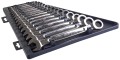 Klucze płasko – oczkowe Milwaukee MAXBITE z grzechotką kpl. 15 szt. - metryczny 4932464994