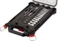 Klucze nasadowe Milwaukee 1/4˝ z grzechotką, metryczne, kpl. 28 szt. w organizerze PACKOUT™ 4932478812