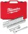 Klucze nasadowe Milwaukee 3/8˝ z grzechotką, metryczne, kpl. 32 szt. w skrzynce 4932464945