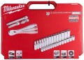 Klucze nasadowe Milwaukee 3/8˝ z grzechotką, metryczne, kpl. 32 szt. w skrzynce 4932464945