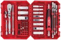 Zestaw narzędzi Milwaukee: grzechotka, nasadki 1/4“ i bity udarowe kpl. 42 szt. 4932498382