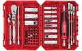 Zestaw narzędzi Milwaukee: grzechotka, nasadki 1/4“ i bity udarowe kpl. 42 szt. 4932498382