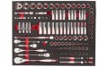 Wkładka piankowa Milwaukee z nasadkami i grzechotkami 1/4", 3/8", 1/2" do wózków narzędziowych kpl. 120 szt. 4932498518