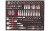Wkładka piankowa Milwaukee z nasadkami i grzechotkami 1/4", 3/8", 1/2" do wózków narzędziowych kpl. 120 szt. 4932498518