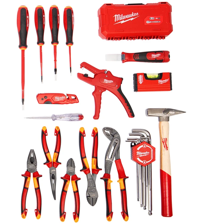 Narzędzia dla elektryka Milwaukee kpl. 62 cz. w walizce Packout 4932499466