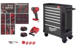 Wózek narzędziowy Milwaukee TOOLGUARD™ 30″ / 78cm z 7 szufladami w zestawie z 246 narzędziami - wersja premium 4932500743