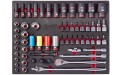 Wkładka piankowa Milwaukee z zestawem grzechotka i nasadki ½″ 60 cz. 4932500757