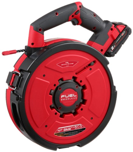 Urządzenie do przeciągania przewodów Milwaukee M18FPFT-202, będen 36m, 2x aku. 2.0Ah, ładowarka, 4933471953 linka stalowa